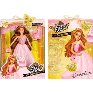 MGA Entertainment Dream Ella Let's Celebrate Doll Dream Ella Pink Gold Glitter